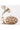Luxurious Art Silk Beige Color Clutch with Detailed Embroidered Work