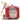 Red Color Pleasant Printed Art Silk Clutch Purses