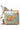 Blazing Light Cyan Color Printed Art Silk Clutch Purses