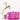 Radiant Magenta Color Embroidered Art Silk Clutch