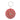 Amber Red Embroidered Round Clutch