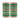 Charming Green Color Alloy Material Stone Style Bangle Set