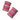 Contemporary Pink Color Alloy Material Bridal Matte Textured Bangle Set