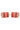 Vibrant Red Color Alloy Material Bridal Matte Textured Bangle Set