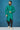 Green Color Function Wear Art Silk Fabric Awesome Dhoti Style Indo Western