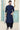 Alluring Navy Blue Color Art Silk Fabric Reception Wear Readymade Dhoti Style Kurta For Men