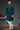 Teal Color Gorgeous Jacquard Wedding Wear Indo Western For Men