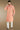 Pretty Peach Color Cotton Fabric Wedding Wear Readymade Kurta Pyjama For Men