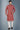 Georgette Fabric Rust Color Stunning Kurta Pyjama In Festive Look