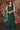 Chinon Fabric Dark Green Color Patterned Fancy Work Palazzo Suit