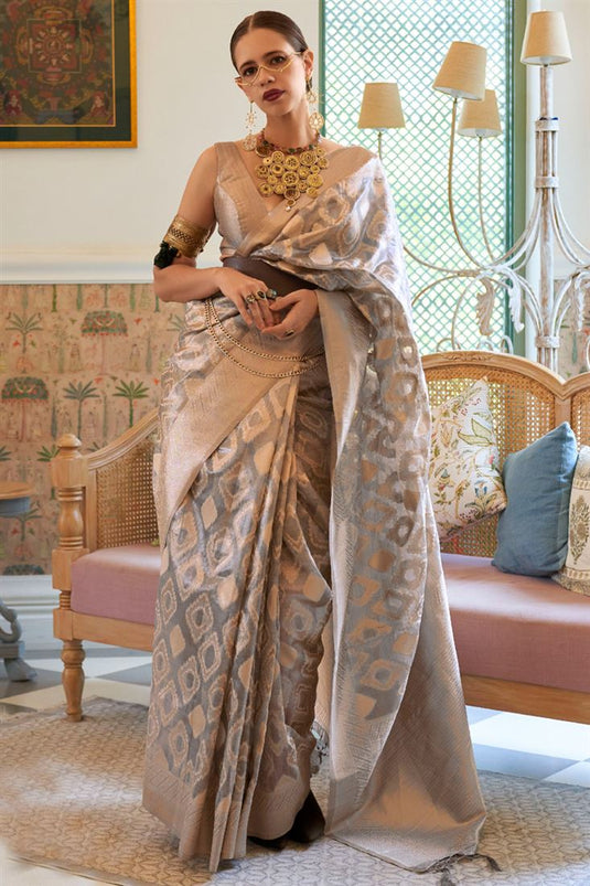 Kalki Koechlin Multi Color Miraculous Handloom Weaving Saree In Tissue Fabric
