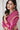 Engaging Rani Color Organza And Net Fabric Saree With Embroidered Work