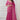 Engaging Rani Color Organza And Net Fabric Saree With Embroidered Work