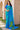 Beauteous Casual Look Cyan Color Chiffon Printed Saree