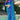 Blue Color Printed Chiffon Fabric Daily Wear Saree