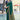 Incredible Border Work On Crepe Silk Fabric Green Color Casual Saree