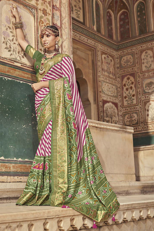 Multi Color Patola Silk Beauteous Printed Saree