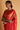 Two Tone Kanjivaram Silk Fabric Sangeet Wear Red Weaving Work Saree