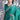 Zarkan Work Cyan Color Satin Silk Fabric Saree With Same Color Blouse