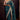 Glorious Look Fancy Work Art Silk Fabric Teal Color Saree