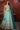 Coral Light Cyan Sequins Embroidered Crepe Wedding Lehenga Choli