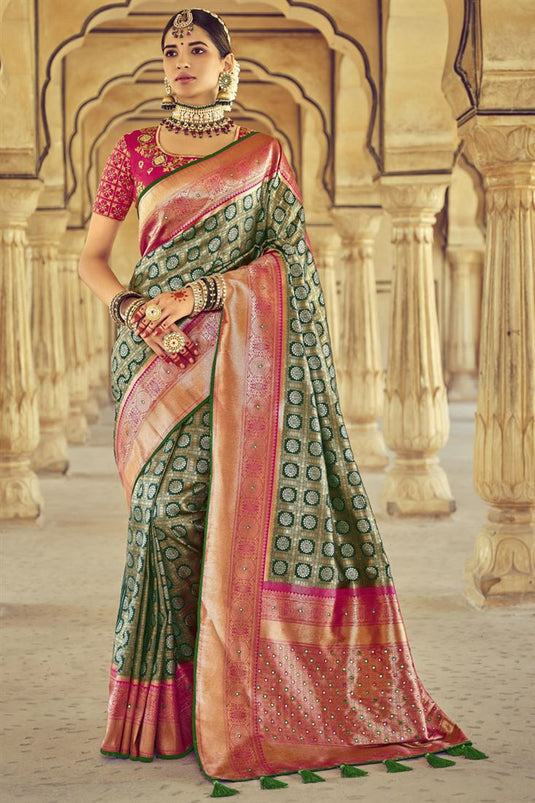 Captivating Function Wear Patola Style Silk Saree