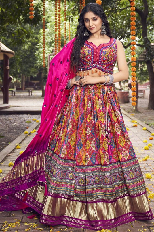 Rani Color Ceremony Wear Designer Lehenga Choli :: MY SHOPPY LADIES WEAR