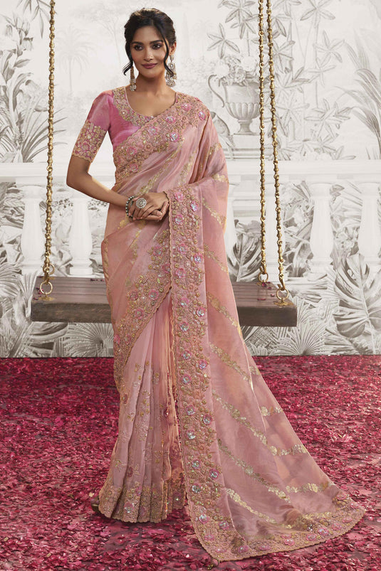 Pink Color Designer Cap Sleeves Readymade saree blouse, Indian Silk Saree  Readymade blouse in USA