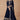 Persian Navy Blue Color Georgette Fabric Embroidered Readymade Long Anarkali Style Gown With Dupatta