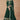 Georgette Fabric Soft Embroidered Dark Green Color Readymade Long Anarkali Style Gown With Dupatta