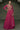 Rani Embroidered Readymade Long Anarkali Style Gown In Art Silk Fabric