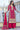 Embroidered Rani Color Palazzo Salwar Kameez In Chinon Silk Fabric