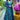 Muslin Fabric Festival Wear Mesmeric Gown With Dupatta In Cyan Color
