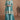Vartika Singh Sangeet Wear Cyan Color Aristocratic Chinon Readymade Sharara Suit