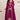 Nidhi Shah Embroidered Georgette Silk Fabric Suit In Rani Color