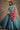 Designer Cyan Color Function Wear Embroidered Art Silk Fabric Readymade Gown