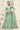 Net Fabric Sangeet Wear Vivacious Embroidered Lehenga In Sea Green Color