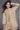 Vartika Singh Exclusive Art Silk Indo Western Beige Color Co Ord Set