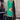 Green Color Georgette Fabric Adorming Sharara Suit