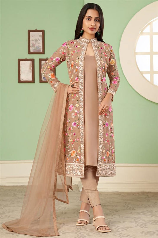 Buy Banglori Silk Jacket Style Salwar Suit Online