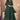 Embroidered Georgette Dark Green Sharara Top Lehenga