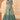 Excellent Chinon Silk Fabric Sea Green Color Readymade Indo Western Lehenga With Shrug