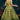 Digital Print Chinon Floor Length Gown In Green