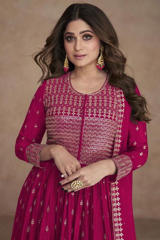 Shamita Shetty Rani Color Supreme Georgette Palazzo Suit