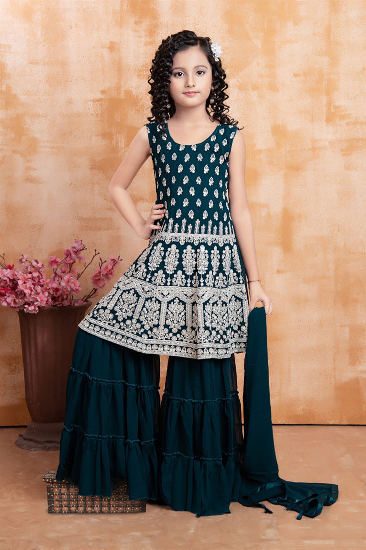 SANSKRITI FANCY DRESSES Sharara Dance Fancy Dress For Girl Dance Dress  (XXL) : Amazon.in: Clothing & Accessories