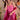 Party Style Printed Work Pink Color Long Gown With Dupatta In Cotton Silk Fabric