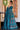Teal Color Cotton Silk Fabric Gown With Dupatta In Party Wear