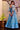 Cyan Color Fancy Fabric Party Wear Divine Digital Printed Readymade Long Gown