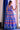 Fancy Fabric Blue Color Party Wear Solid Digital Printed Readymade Long Gown