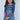 Blue Function Wear Pashmina Silk Patola Foil Printed Kid S Gown